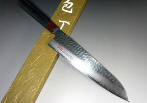 Iseya I-series 33 Layer VG-10 Damascus Hammered Japanese Chef's Gyuto Knife 210mm

