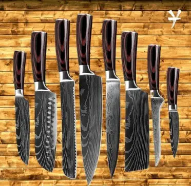 Yakushi Full Knife Set (8 pieces)