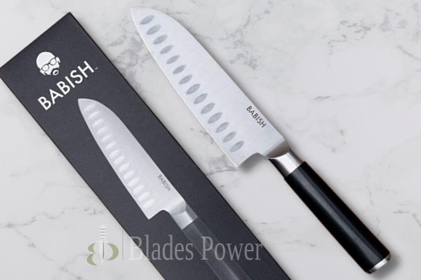 Babish Santoku Knife, Stainless Steel, ABS Handle, 6.5 Inches