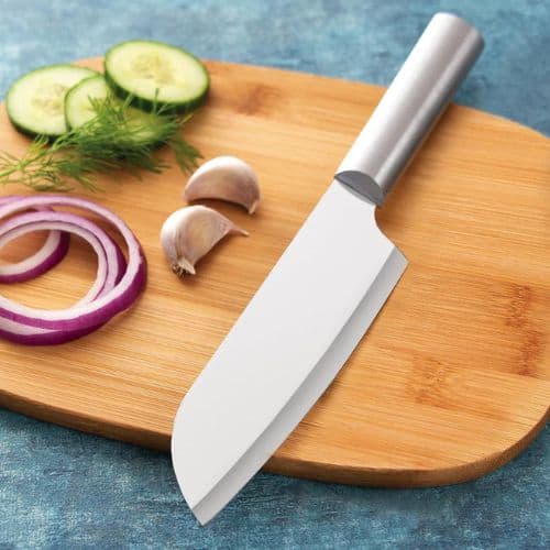 Rada Cutlery Cook’s Knife – Stainless Steel Blade With Brushed Aluminum Handle Made in USA, 10-7/8 Inches
