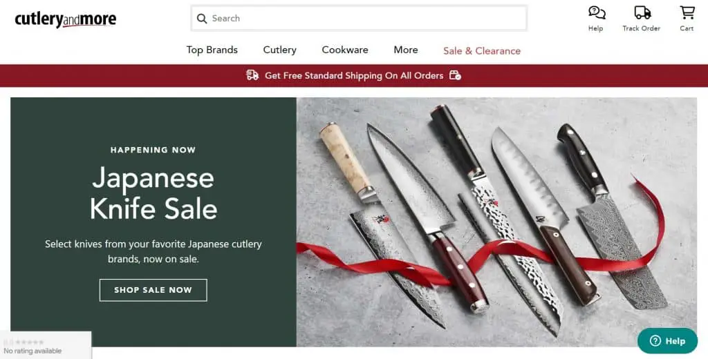 Cutlery And More online store